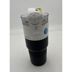 Cirkul 24oz On-The-Go StrawSip Carbonite Tumbler - NEW Black